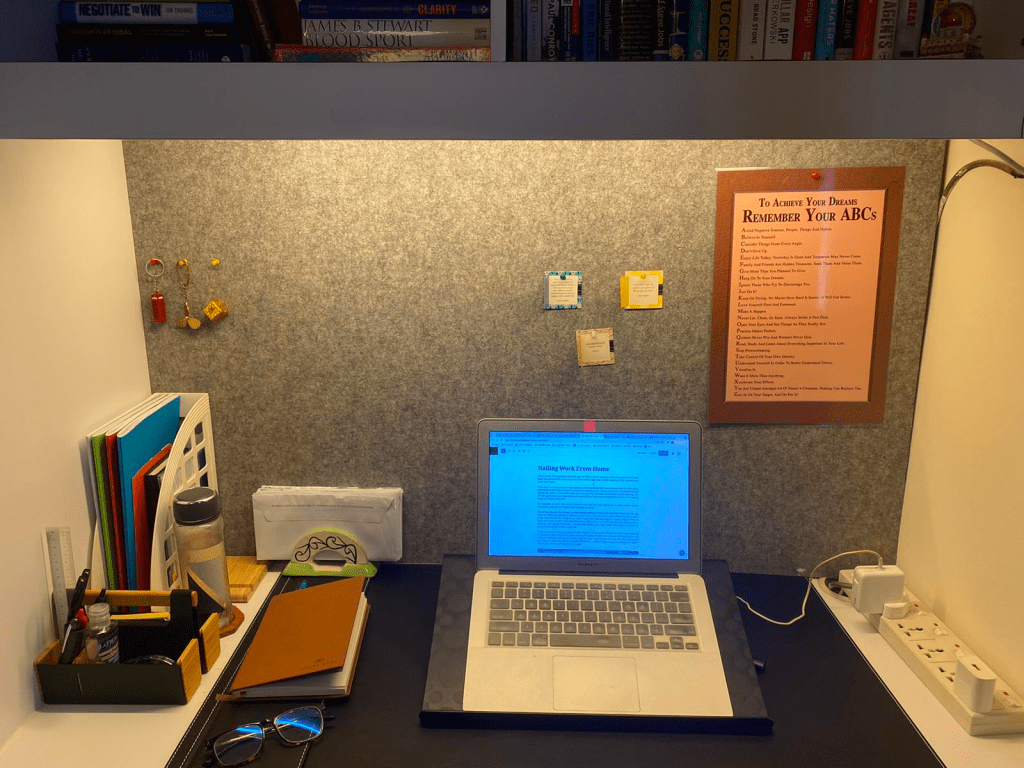 A view of my work desk.